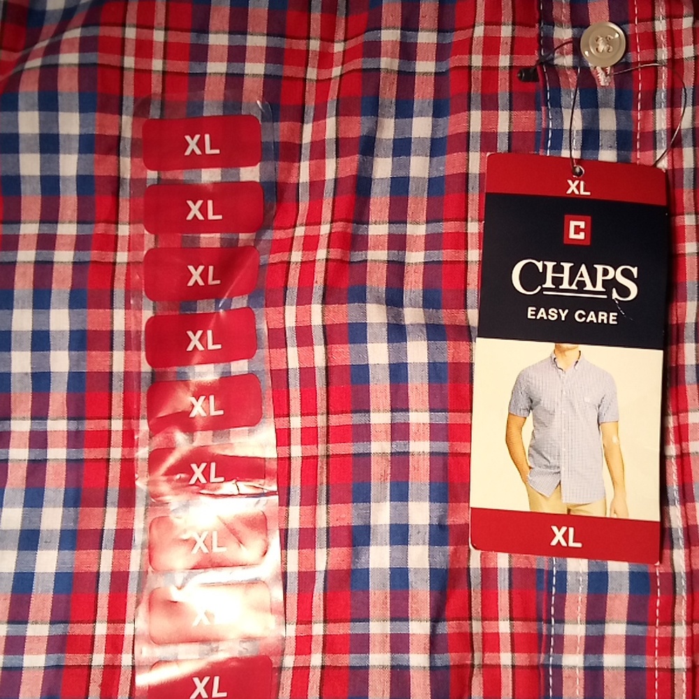 Chaps easy care button up mens xl shirt - Picture 4 of 4